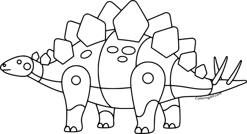 Stegosaurus Dinosaur Coloring Page