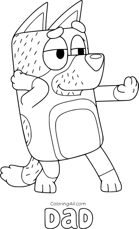 Bluey Coloring Page 3