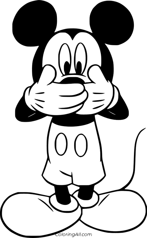 Mickey Mouse Coloring Page 3