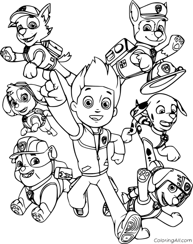 Paw Patrol Coloring Page