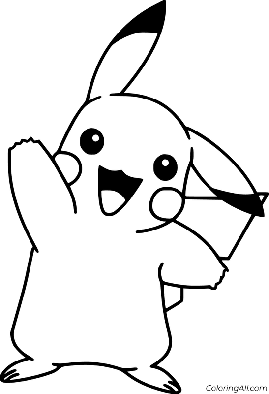 Pikachu Coloring Page