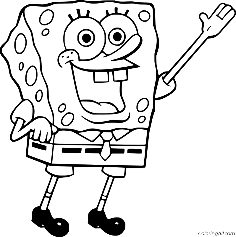 SpongeBob Coloring Page
