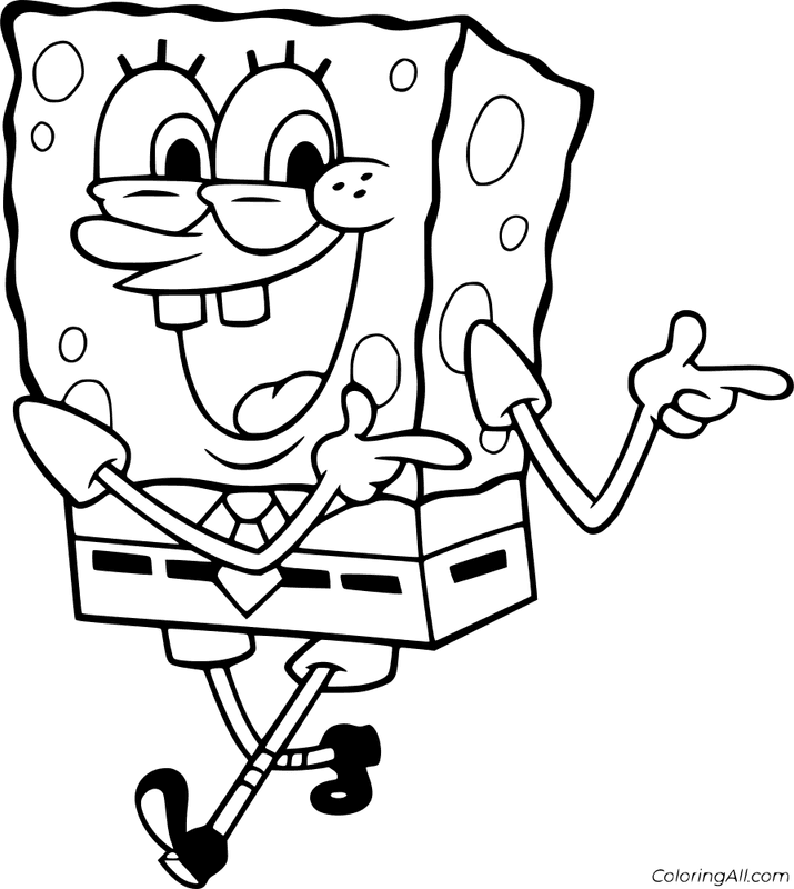 SpongeBob Coloring Page 2