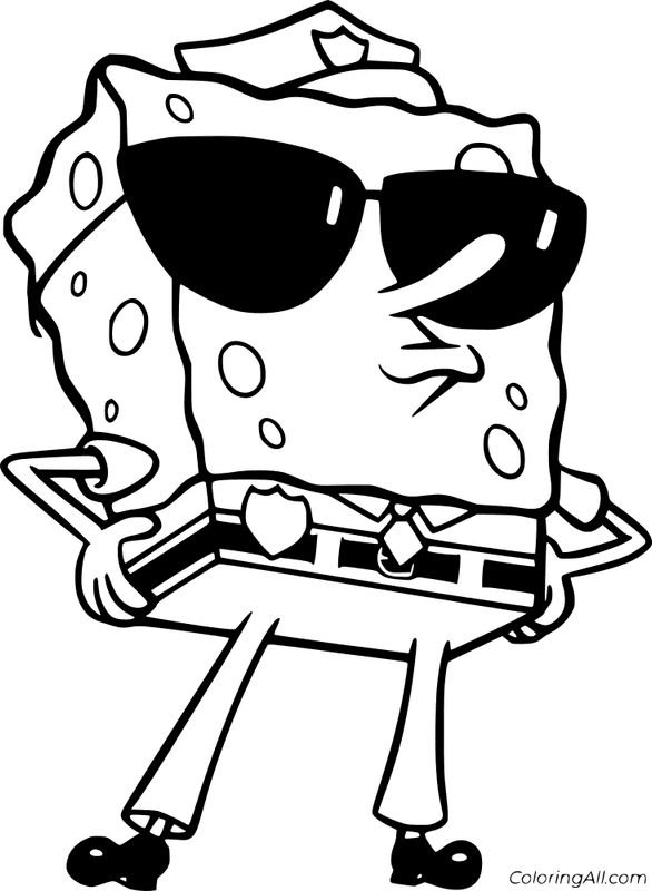 SpongeBob Coloring Page 3