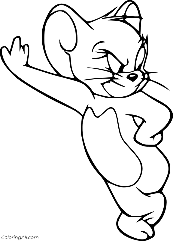 Tom and Jerry Coloring Page