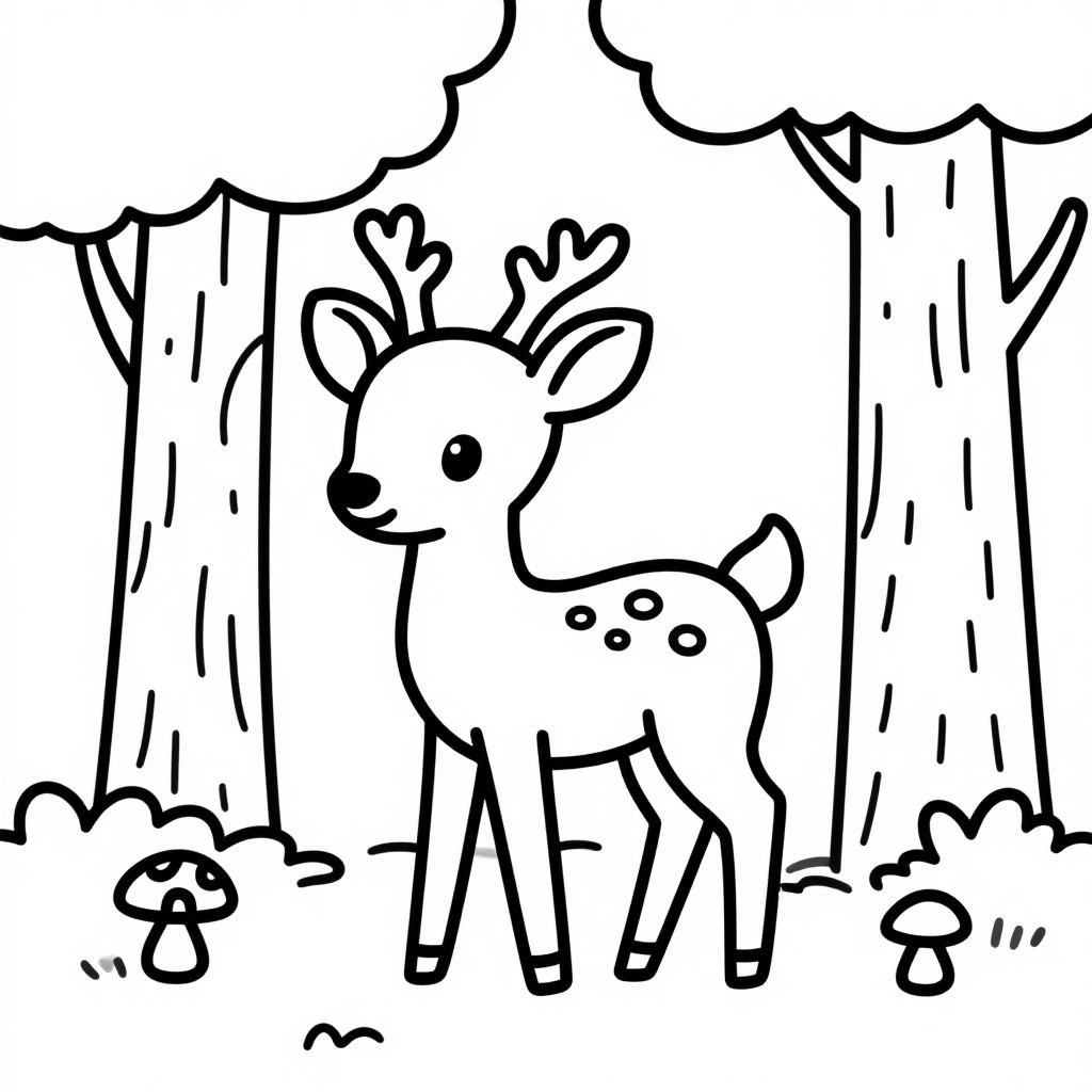 Little Deer in the Forest