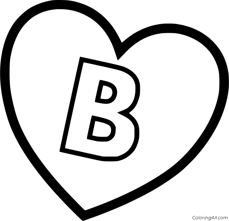 Letter B Coloring Page