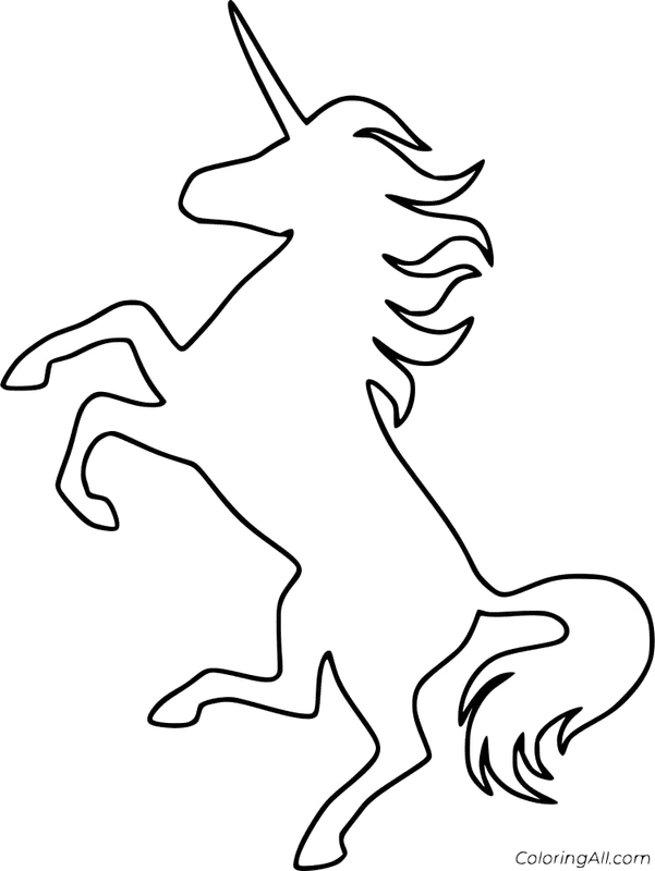 Unicorn Coloring Page