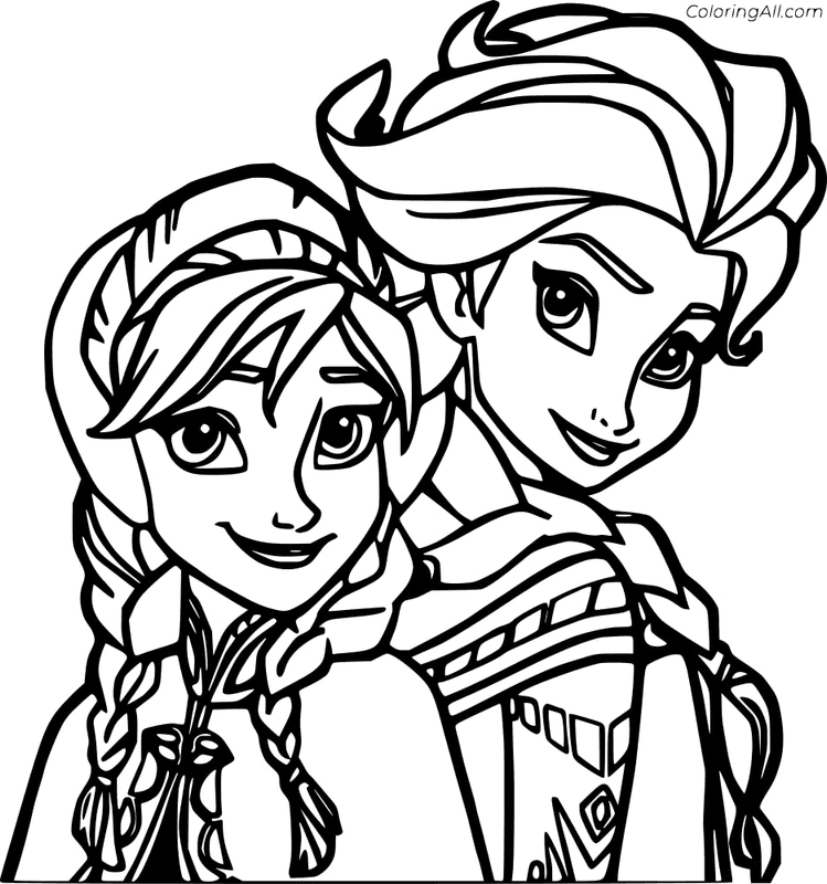 Anna and Elsa Portrait
