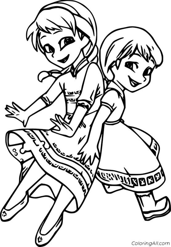 Little Elsa and Anna