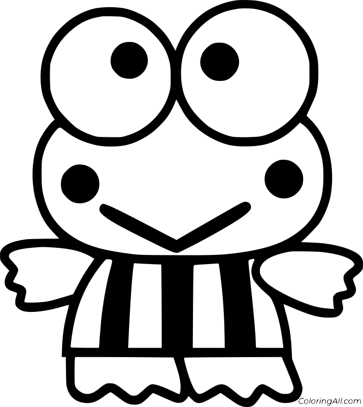 Keroppi Coloring Page 3