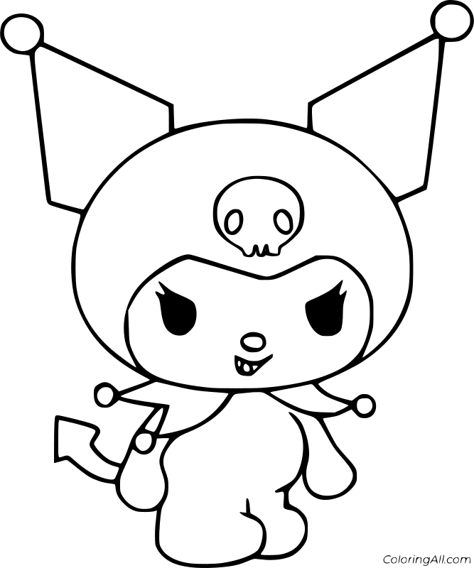 Kuromi Coloring Page 3