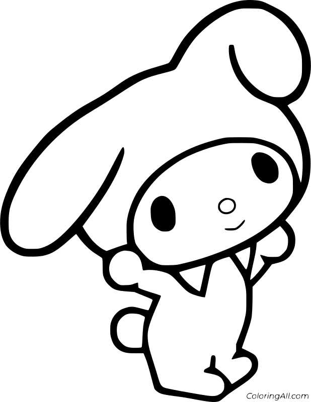 My Melody Coloring Page 1