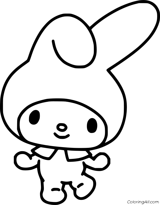 My Melody Coloring Page 2