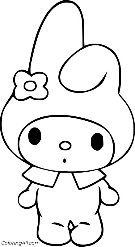 My Melody Coloring Page 3