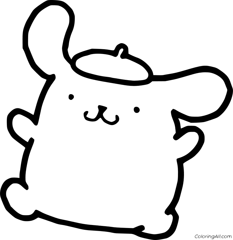 Pompompurin Coloring Page 4