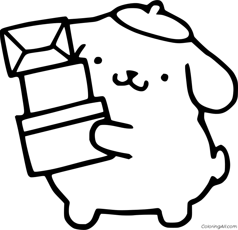 Pompompurin Coloring Page 5